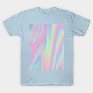 Iridescent - holographic Colorful Green Blue T-Shirt
